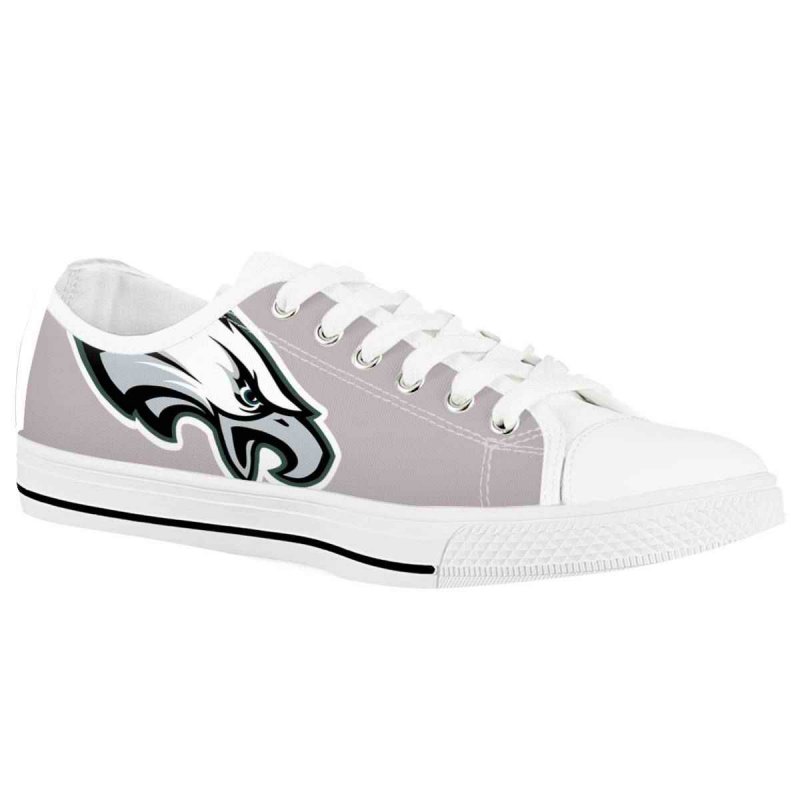 Women's Philadelphia Eagles Low Top Canvas Sneakers 004