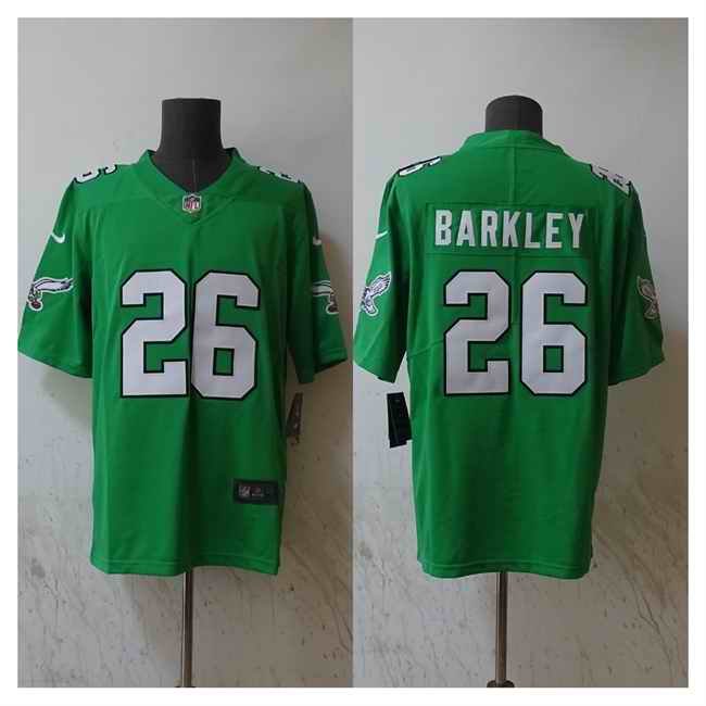 Men's Philadelphia Eagles #26 Saquon Barkley Green Vapor Untouchable Limited Stitched Football Jersey