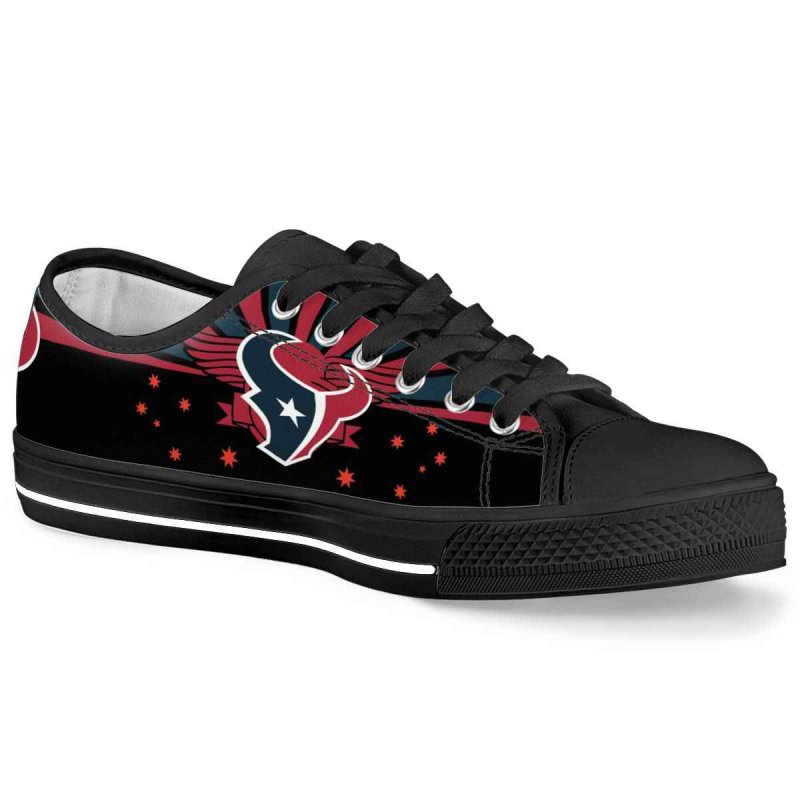 Men's Houston Texans Low Top Canvas Sneakers 007