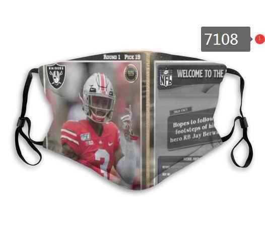 Las Vegas Raiders Face Mask 7108 Filter Pm2.5 (Pls check description for details)