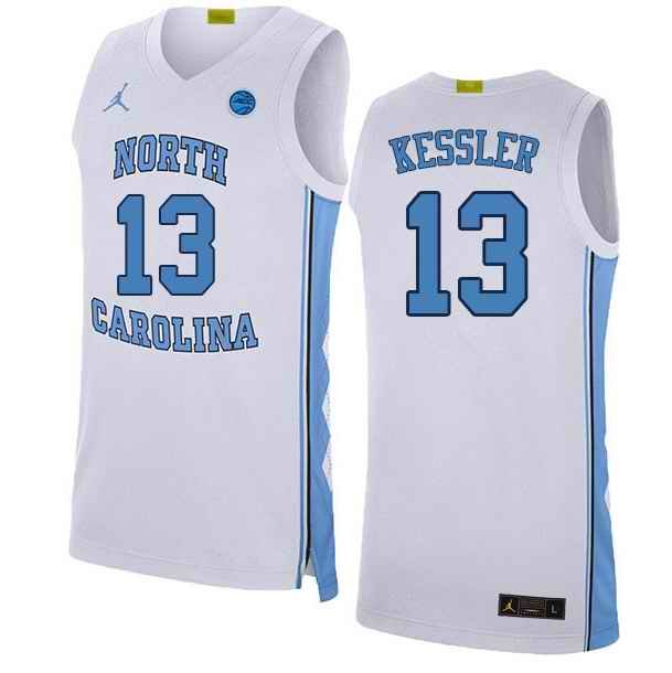 Men's North Carolina Tar Heels #13 Walker Kessler White Stitched Jersey