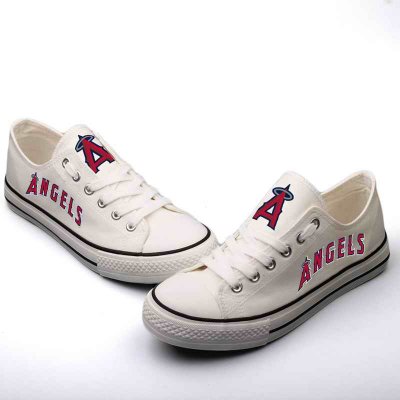 Women's Los Angeles Angels Repeat Print Low Top Sneakers 002