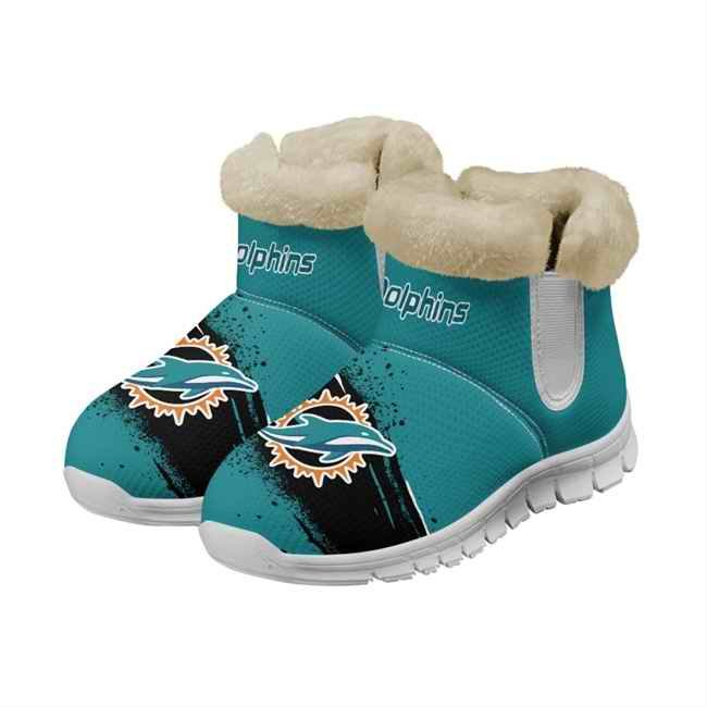 Men's Miami Dolphins 2024 Snow Boots/Shoes 001(Pls check description for details)