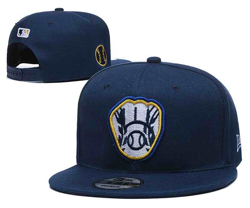 Milwaukee Brewers Stitched Snapback Hats 005