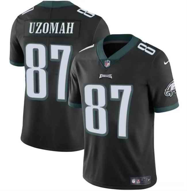 Men's Philadelphia Eagles #87 C.J. Uzomah Black Vapor Untouchable Limited Stitched Football Jersey