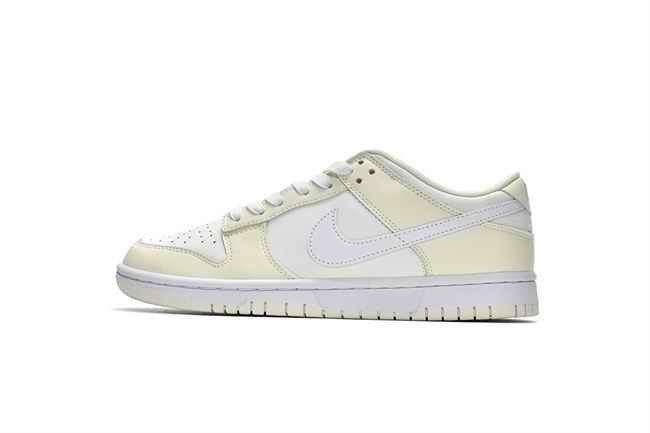 Men's Dunk Low Cream/White Shoes 0370