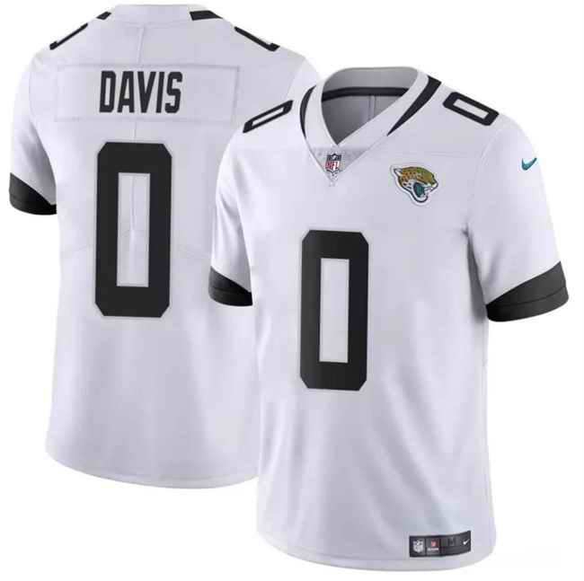 Youth Jacksonville Jaguars #0 Gabe Davis White Vapor Untouchable Limited Stitched Jersey