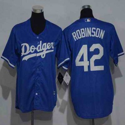 Dodgers #42 Jackie Robinson Blue Cool Base Stitched Youth MLB Jersey