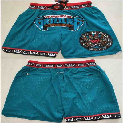 Men's Memphis Grizzlies Teal Shorts (Run Small)