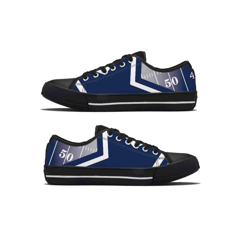 Men's Dallas Cowboys Low Top Canvas Sneakers 001