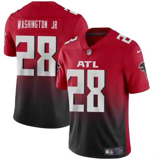 Youth Atlanta Falcons #28 Carlos Washington Jr Red/Black Vapor Untouchable Limited Stitched Football Jersey