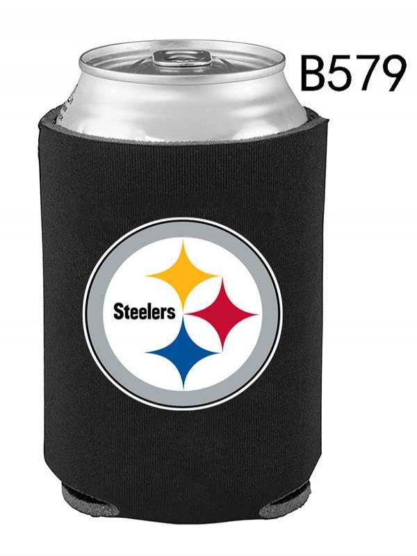 Pittsburgh Steelers Black Can Coolers B579