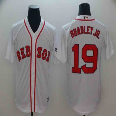 Men's Boston Red Sox #19 Jackie Bradley Jr. Majestic White Cool Base Player Stitched MLB   Jersey