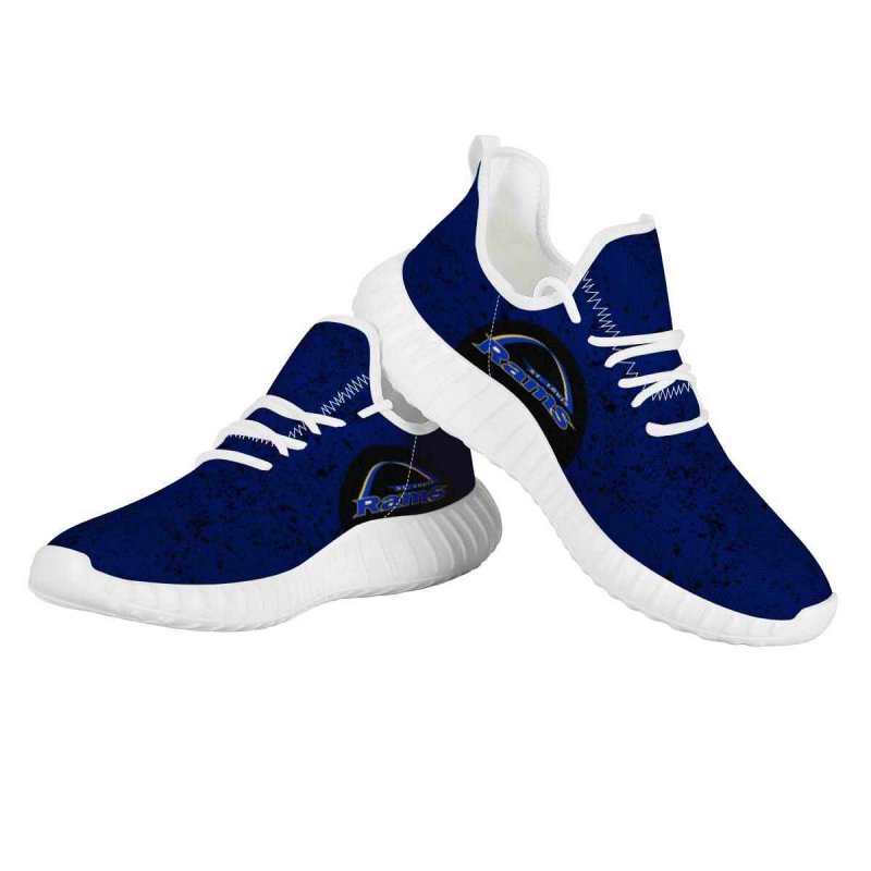 Women's Los Angeles Rams Mesh Knit Sneakers/Shoes 005