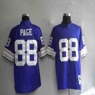 Mitchell&Ness Vikings #88 Alan Page Purple Stitched Throwback NFL Jersey