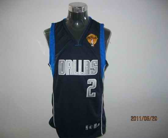 Mavericks 2011 Finals Patch #2 Jason Kidd Blue Stitched NBA Jersey