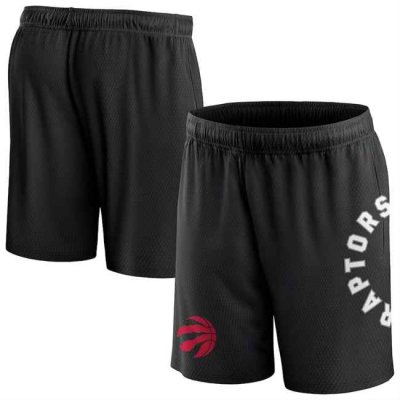 Men's Toronto Raptors Black Post Up Mesh Shorts(Run Small)