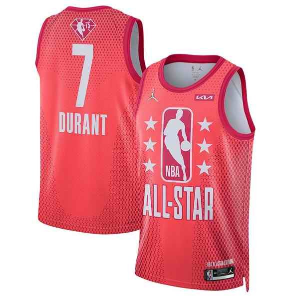 Men's 2022 All-Star #7 Kevin Durant Maroon Stitched Basketball Jersey