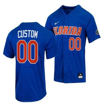 Men's Florida Gators Custom Royal College Stitched Football Jersey