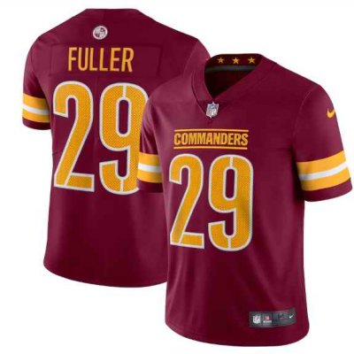 Men's Washington Commanders #29 Kendall Fuller 2022 Burgundy Vapor Limited Stitched Jersey