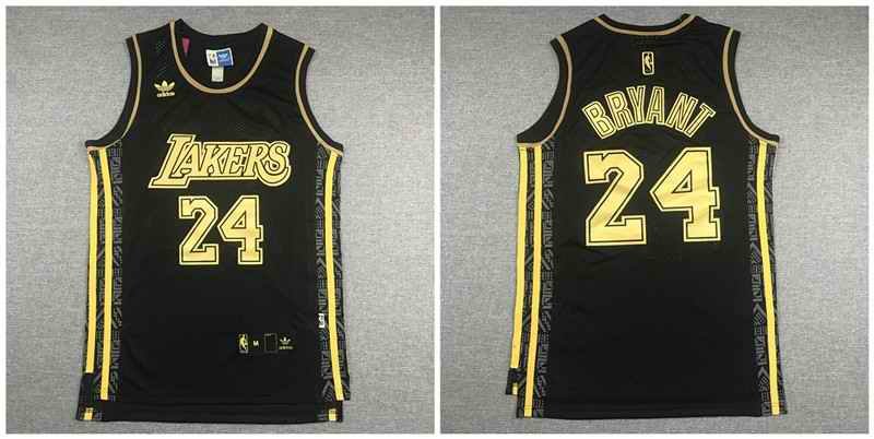 Men's Los Angeles Lakers #24 Kobe Bryant Black Stitched NBA Jersey