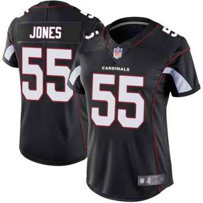 Women's Arizona Cardinals #55 Chandler Jones Black Vapor Untouchable Limited Stitched NFL Jersey(Run Small)