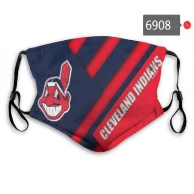 Cleveland Indians Face Mask 6908 Filter Pm2.5 (Pls check description for details)