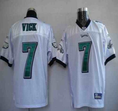 Eagles #7 Michael Vick White Stitched Youth NFL Jersey