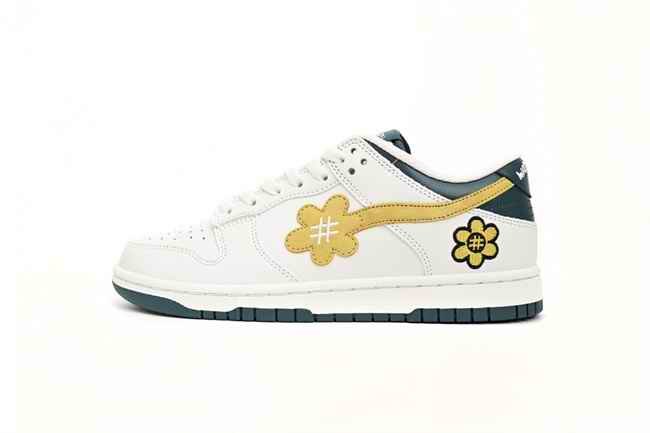 Men's Dunk Low WTPMOSS Beige Sun Yellow Shoes 0328