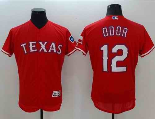 Rangers #12 Rougned Odor Red Flexbase Authentic Collection Stitched MLB Jersey