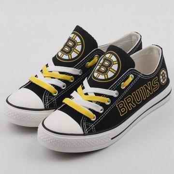 Women's Boston Bruins Repeat Print Low Top Sneakers 004