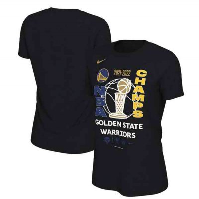 Women's Golden State Warriors 2022 Black Finals Champions Locker Room T-Shirt