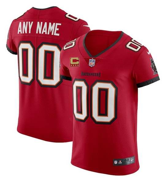 Men's Tampa Bay Buccaneers Customized 2020 Red With C Patch Vapor Elite Untouchable  Stitched Jersey