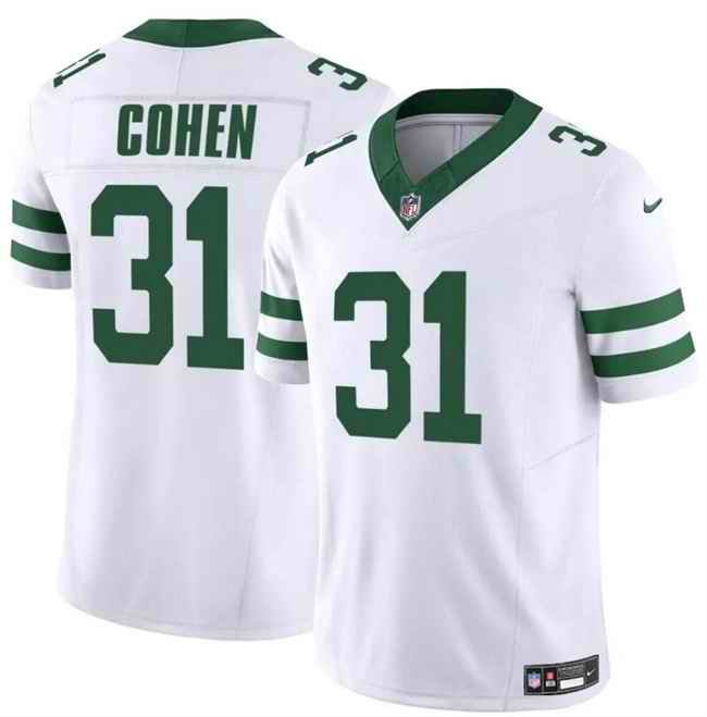 Youth New York Jets #31 Tarik Cohen White 2024 F.U.S.E. Vapor Limited Stitched Jersey