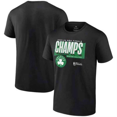 Men's Boston Celtics Black 2024 Finals Champions Pick & Roll Defense T-Shirt