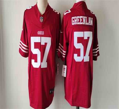 Men's San Francisco 49ers #57 Dre Greenlaw Red 2024 F.U.S.E. Vapor Untouchable Limited Stitched Football Jersey