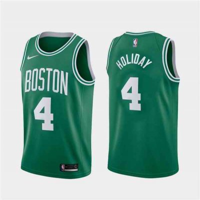 Men's Boston Celtics #4 Jrue Holiday Green 2023 Icon Edition Stitched Basketball Jersey