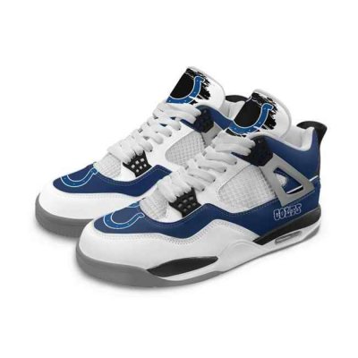 Men's Indianapolis Colts Running weapon Air Jordan 4 Shoes 002