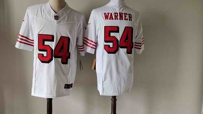 Men's San Francisco 49ers #54 Fred Warner New White F.U.S.E. Vapor Untouchable Limited Stitched Football Jersey