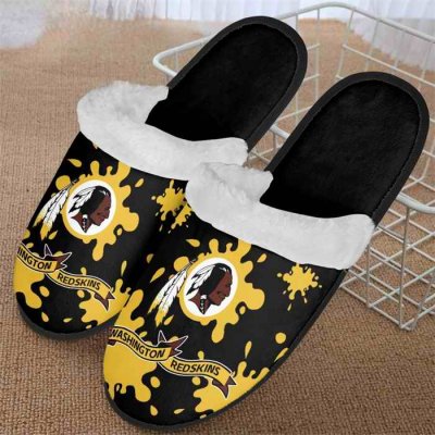 Men's Washington Commanders Team Logo Staycation Slippers/Shoes(Pls check description for details) 001