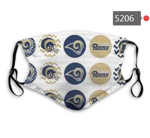 Los Angeles Rams Face Mask 5206 Filter Pm2.5 (Pls check description for details)