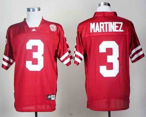 Cornhuskers #3 Taylor Martinez Red Stitched NCAA Jersey