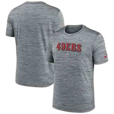 Men's San Francisco 49ers Grey Velocity Performance T-Shirt