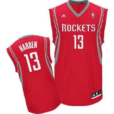 Revolution 30 Rockets #13 James Harden Red Road Stitched NBA Jersey