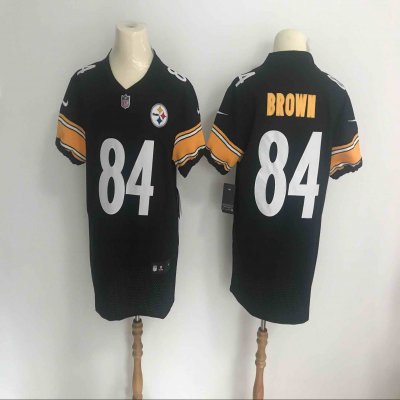 Men's Pittsburgh Steelers #84 Antonio Brown Black Vapor Untouchable Elite Stitched NFL Jersey