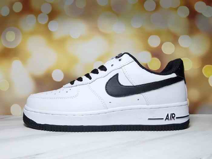 Women's Air Force 1 White/Black Shoes 0204