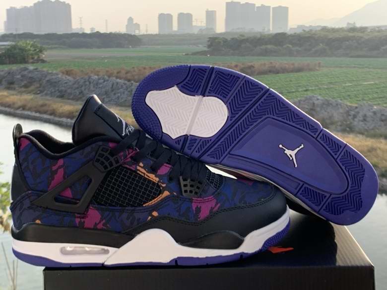 Men's Hot Sale Running weapon Air Jordan 4 Rush Violet Shoes 020