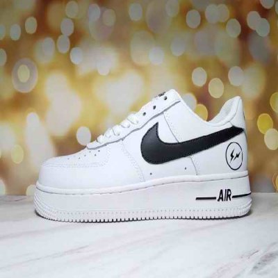 Men's Air Force 1 Low White/Black Shoes 0210