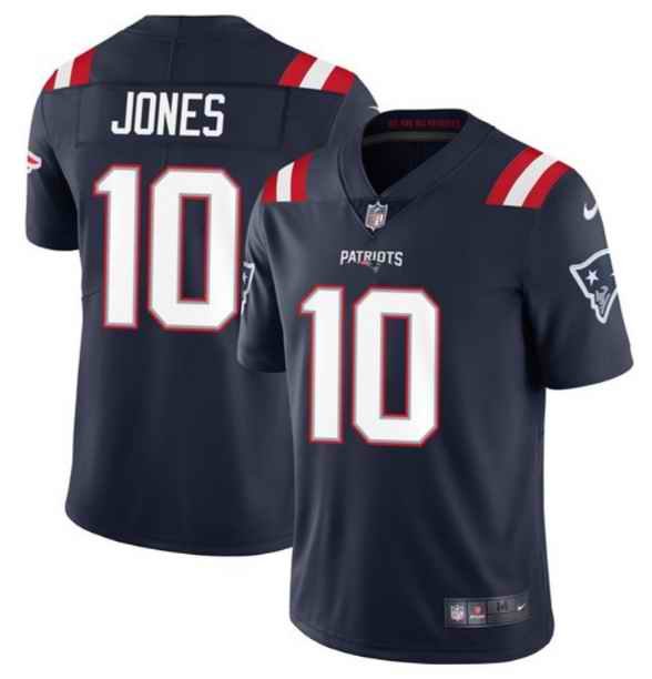 Youth New England Patriots #10 Mac Jones 2021 Navy Vapor Untouchable Limited Stitched Jersey