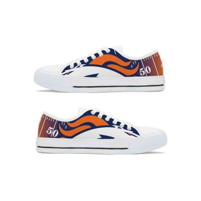 Men's Denver Broncos Low Top Canvas Sneakers 002